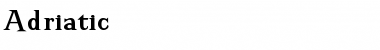 Download Adriatic Font Download Adriatic Font
