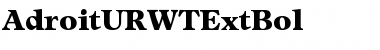 Download AdroitURWTExtBol Font Download AdroitURWTExtBol Font