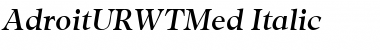 Download AdroitURWTMed Font Download AdroitURWTMed Font