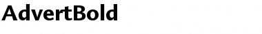 Download AdvertBold Font Download AdvertBold Font