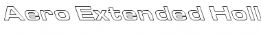 Download Aero Extended Hollow Lefty Font