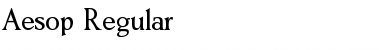 Download Aesop Font