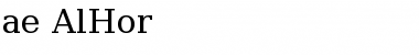 Download ae_AlHor Font Download ae_AlHor Font