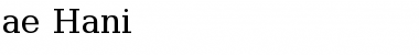 Download ae_Hani Font Download ae_Hani Font
