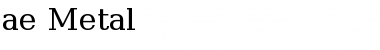 Download ae_Metal Font Download ae_Metal Font