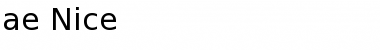 Download ae_Nice Font Download ae_Nice Font
