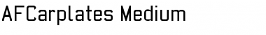 Download AFCarplates Font