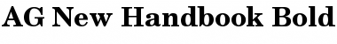 Download AG New Handbook-Bold Font Download AG New Handbook-Bold Font