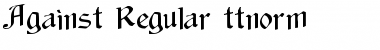 Download Against Font Download Against Font