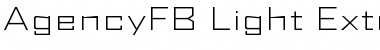 Download AgencyFB Light Extended Font