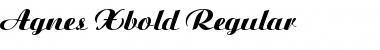 Download Agnes-Xbold Font