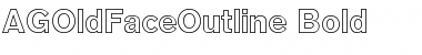 Download AGOldFaceOutline Bold Font