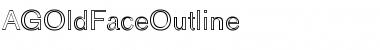 Download AGOldFaceOutline Roman Font