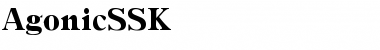 Download AgonicSSK Font