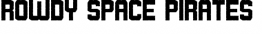 Download Rowdy Space Pirates Regular Font