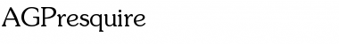 Download AGPresquire Font