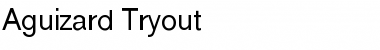 Download Aguizard Tryout Font Download Aguizard Tryout Font