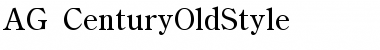 Download AG_CenturyOldStyle Font