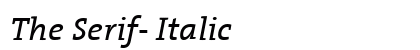 The Serif- Italic Preview