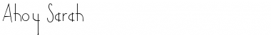 Download Ahoy Sarah Font Download Ahoy Sarah Font