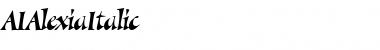 Download AIAlexiaItalic Font Download AIAlexiaItalic Font