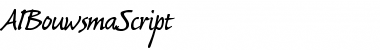 Download AIBouwsmaScript Font Download AIBouwsmaScript Font
