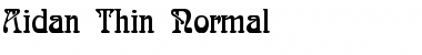 Download Aidan Thin Font