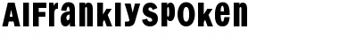 Download AIFranklySpoken Font Download AIFranklySpoken Font
