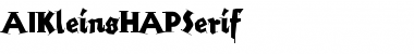 Download AIKleinsHAPSerif Font Download AIKleinsHAPSerif Font