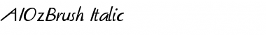 Download AIOzBrush Font Download AIOzBrush Font