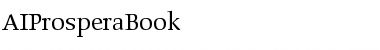 Download AIProsperaBook Font Download AIProsperaBook Font