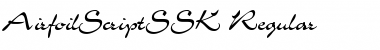 Download AirfoilScriptSSK Font Download AirfoilScriptSSK Font