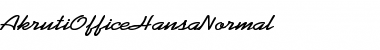 Download AkrutiOfficeHansa Font