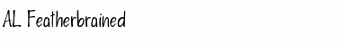 Download AL Featherbrained Font Download AL Featherbrained Font