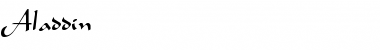 Download Aladdin Font