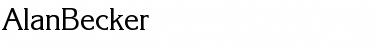 Download AlanBecker Font
