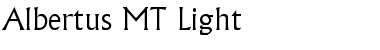 Download Albertus MT Font