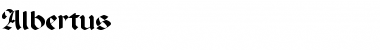 Download Albertus Font