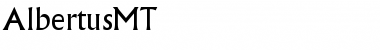 Download Albertus MT Font