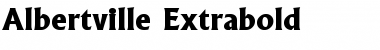 Download Albertville Extrabold Bold Font