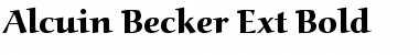 Download Alcuin Becker Ext Bold Regular Font