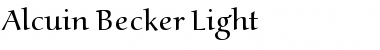 Download Alcuin Becker Light Font