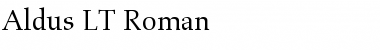 Download Aldus LT Roman Font