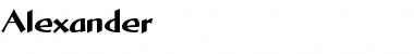 Download Alexander Font