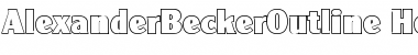 Download AlexanderBeckerOutline-Heavy Font