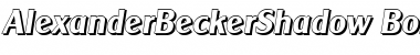 Download AlexanderBeckerShadow Font