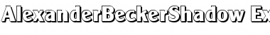 Download AlexanderBeckerShadow-ExBold Font