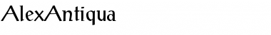 Download AlexAntiqua Font