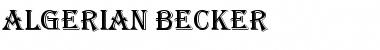 Download Algerian Becker Font Download Algerian Becker Font