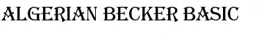 Download Algerian Becker Basic Font Download Algerian Becker Basic Font